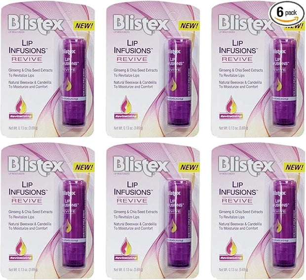 Blistex Lip Infusions Revive Lip Moisturizer 0.13 Ounce (6 Pack) - Product Image