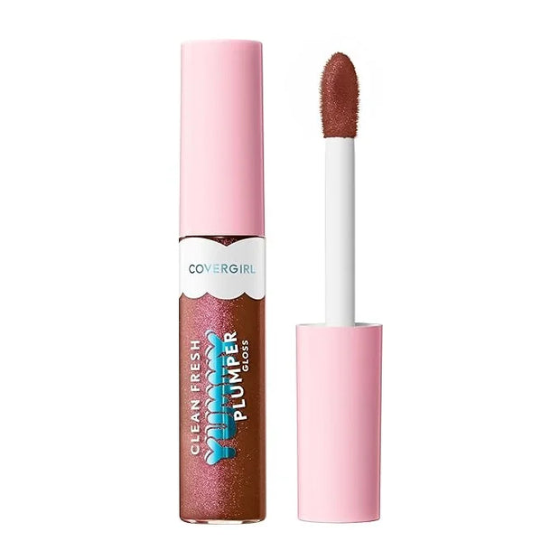 Covergirl Clean Fresh Yummy Plumper Lip Gloss, 720 Like You A Choco-Lot, Shiny, Vegan Formula, Easy to Apply, Minty Flavor...