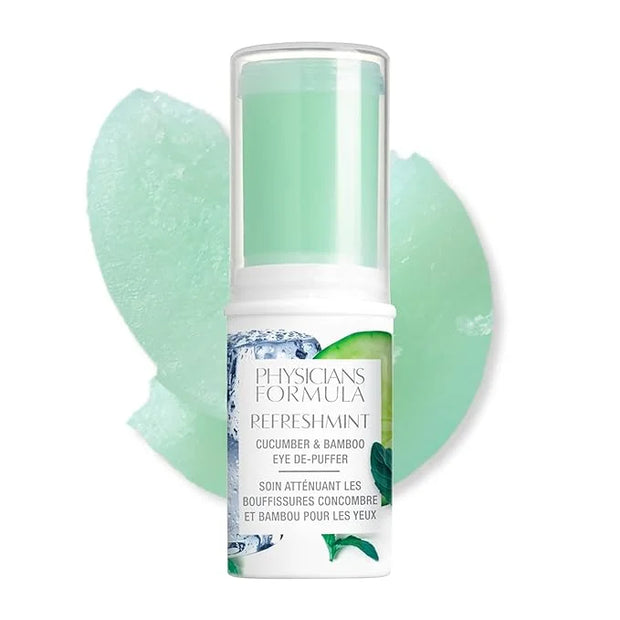 Physicians Formula RefreshMint Cucumber & Bamboo Eye De-Puffer Stick | Under Eye Cream for Dark Circles and Puffiness | De...