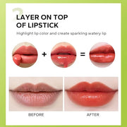 2Pcs Lip Oil and Lip Liner Set, Gradient Brown Lip Liner and Lipstick Lip Combo Set, Smooth Glossy Finish Lip Glow Oil for...