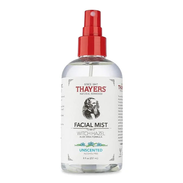 Thayers Alcohol-Free Witch Hazel Facial Mist Toner with Aloe Vera, Unscented, Soothing and Hydrating, For All Skin Types, ...