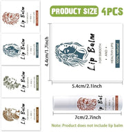 OLYCRAFT 100Pcs Self-Adhesive Lip Balm Tag Wrapping