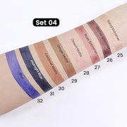 Kaely 8Pcs Cream Eyeshadow Stick Set for Eyes,Sand Orchid Rose Desert Ginger Caramel Midnight Blue Blue,Halloween Makeup,M...
