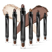 6PCS Cream Eyeshadow Stick Makeup Sets, Metallic And Matte Shimmer Eye Shadow Eye Brightener Stick Pencil Crayon, A02-Taup...