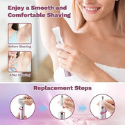 Electric Razors Shavers for Women, Bikini Trimmer 5 in 1 Electric Shaver Razor for Women, Wet/Dry Face Razors for Face Nos...