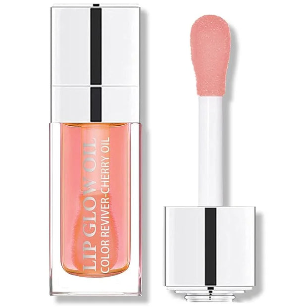 Miniling Hydrating Plumping Lip Oil Gloss Balm Care Transparent Toot Oil, Tinted Sheer Color Liquid Moisturizing Non-Stick...