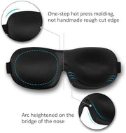 Sleep Mask Invisible Alar Deep Orbit 3D Eye Mask Ultra Lightweight & Comfortable Sleeping Mask for Travel, Nap Shift Works...