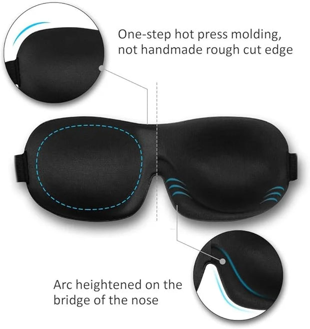 Sleep Mask Invisible Alar Deep Orbit 3D Eye Mask Ultra Lightweight & Comfortable Sleeping Mask for Travel, Nap Shift Works...