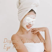 100 Sheets Eye Covers for Facials Disposable Eye Masks Non-woven Cotton Eye Pads Spa Eye Masks Eye Care Patches Paper Pape...