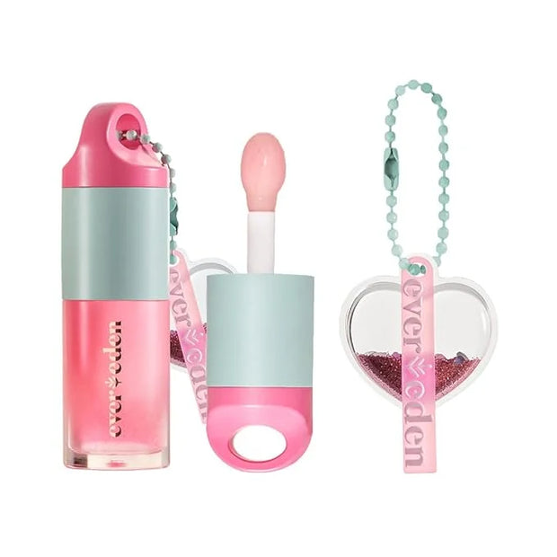 Evereden Kids Tinted Lip Gloss: Sakura - Non Toxic, Vegan Clean Makeup - Soothing & Hydrating Lip Gloss with Cherry, Peach...