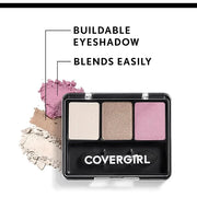 COVERGIRL - Eye Enhancers 3-Kit Eyeshadow, silky, sheer formula, double ended applicator, 100% Cruelty-free - Product Image