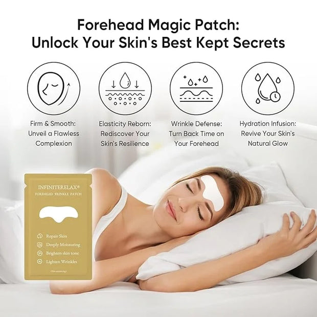 12Pcs Forehead Wrinkle Patches for Women, Hydrolyzed | Collagen | Vitamin E | Aloe Vera to Reduce Wrinkles Forehead Wrinkl...