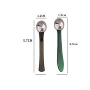 2 PCS Portable Eye Serum Cream Applicator Eyes Massage Tool, Can Be Used As Eyes Cream Spoon, Reduce Eye Swelling Flannel ...