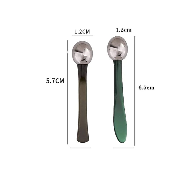 2 PCS Portable Eye Serum Cream Applicator Eyes Massage Tool, Can Be Used As Eyes Cream Spoon, Reduce Eye Swelling Flannel ...