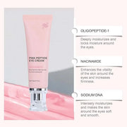 PDRN Pink Peptide Eye Serum Cream, Hydrating & Firming Eye Cream for Dark Circles, Anti-Aging Treatment Reduces Fine Lines...