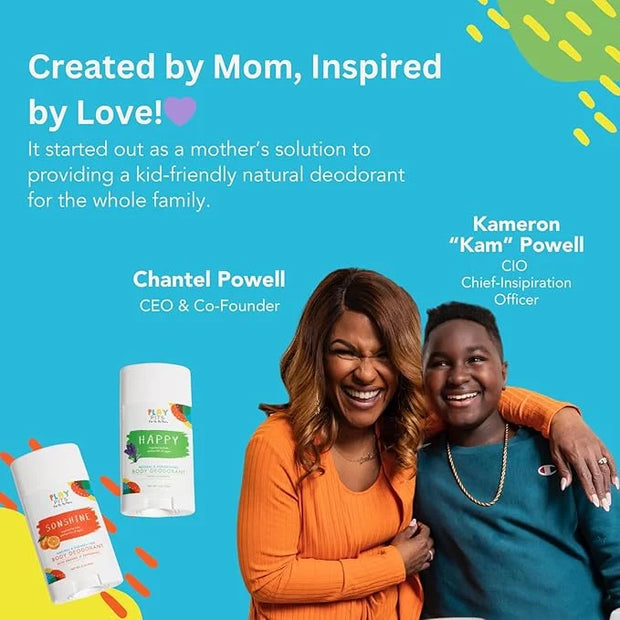 PLAY PITS - Natural Kids Whole Body Deodorant - Safe for Girls and Boys w/Sensitive Skin of All Ages - Clean, Non-Toxic, &...