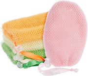 Juvale Soap Savers for Bar Soap with Drawstring Closure, Mesh Pouch for Exfoliating (4 Colors, 3.5 x 6 Inch) 4 Pack - Prod...