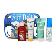 VACATION Sun Belt Sampler Kit, SPF 30-50 Sunscreen Pack, Includes Classic Lotion, Super Spritz Face Mist, Baby Oil, After ...