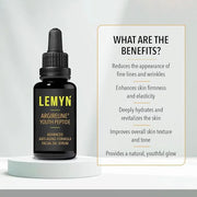 Argireline Youth Peptide Face Oil Serum | Anti-Aging, Hydrating, and Firming | Freshly Made Skincare | 15ml - Product Image