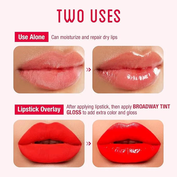 Ruby Kisses Broadway Vita-Lip Tinted & Clear Lip Gloss Set (11 Pack) Ultra-Hydrating & Soothing Formula with Vitamins, Hig...