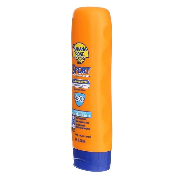 Banana Boat Water Resistant Sport Performance Broad Spectrum SPF 30 Sunscreen Lotion, Swim Splash Sport - Up to 80 Minutes...