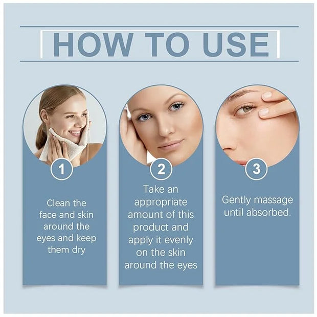 Anti Aging Wrinkle Remover For Face, Reduce Immediately Fade Fine Lines Around The Eyes, Eye Bags Firming Eye Cream Eye Es...