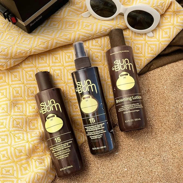Sun Bum SPF 15 Browning Lotion | Vegan and Hawaii 104 Act Compliant (Octinoxate & Oxybenzone Free) Broad Spectrum Moisturi...