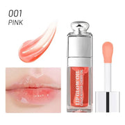 2PCS Hydrating Lip Glow Oil, Lip Oil Gloss Transparent Toot Tinted Nourishing Long Lasting Repairing Lightening Lip Lines ...