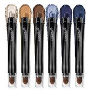 Neutral Eyeshadow Stick Makeup Set, Metallic Shimmer Matte Cream Eye Shadow Eyeliner Brightener Pencil Crayon - Classic 6P...