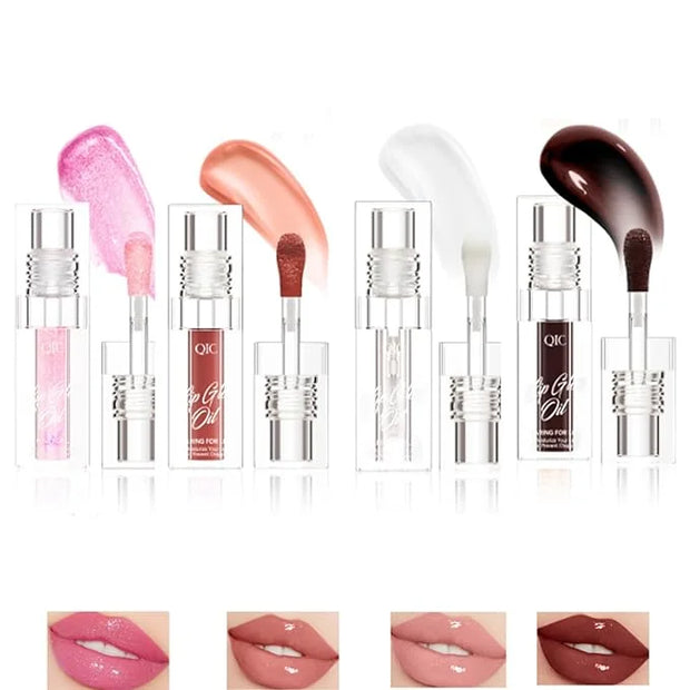Magic Color Changing Lip Oil, 2024 New Warm Change Moisturizing Lip Gloss Hydrating Lip Oil, New Upgraded Magic Big Brush ...