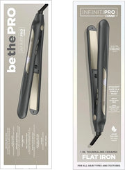 INFINITIPRO by CONAIR Tourmaline Ceramic Flat Iron, 1-inch Digital Flat Iron - Product Image
