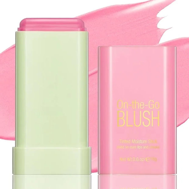 Blush Stick for Cheeks - Cream Makeup Blush Wand, Solid Moisturizer Stick for Cheeks Tint, Natural Blendable Waterproof Ko...