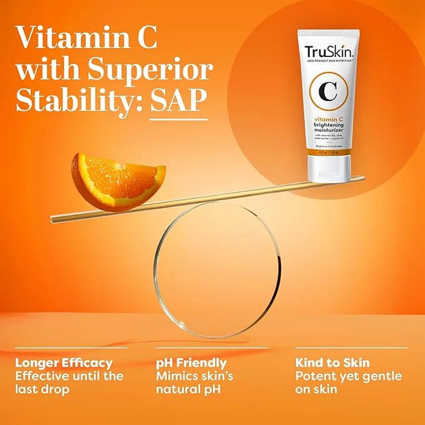 TruSkin Vitamin C Cream for Face – Brightening Moisturizer, Anti Aging, Hydrating, Skin Wrinkle Cream – Vitamin B5, Vitami...