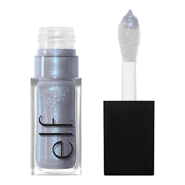 e.l.f. Glow Reviver Lip Oil, Nourishing and Hydrating with High-Shine Glimmer Finish & Sheer Wash Of Color, Minty Scent, N...
