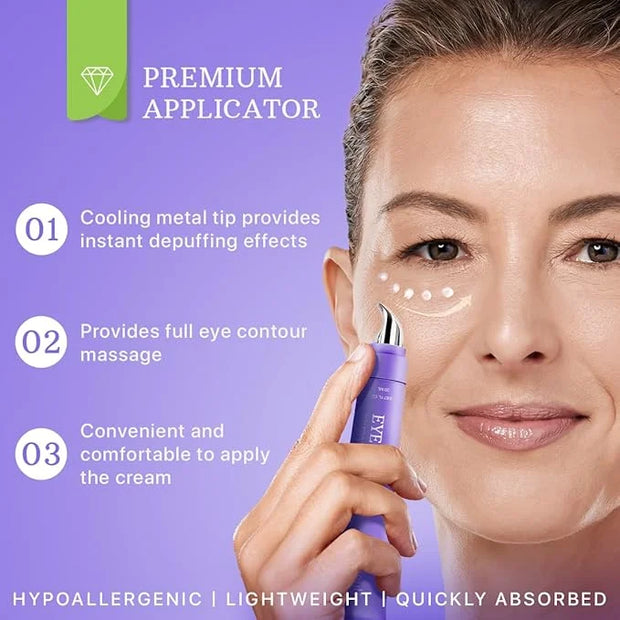 ESSENLIS Caffeine Eye Cream for Dark Circles and Puffiness, Bags Under Eyes, Collagen Anti Aging Day and Night Corrector f...