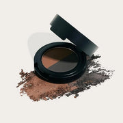 Soft Brow Define & Fill Powder Duo, Includes Dual ended Brush, Vegan and Cruelty Free (Black/Brown) - Product Image