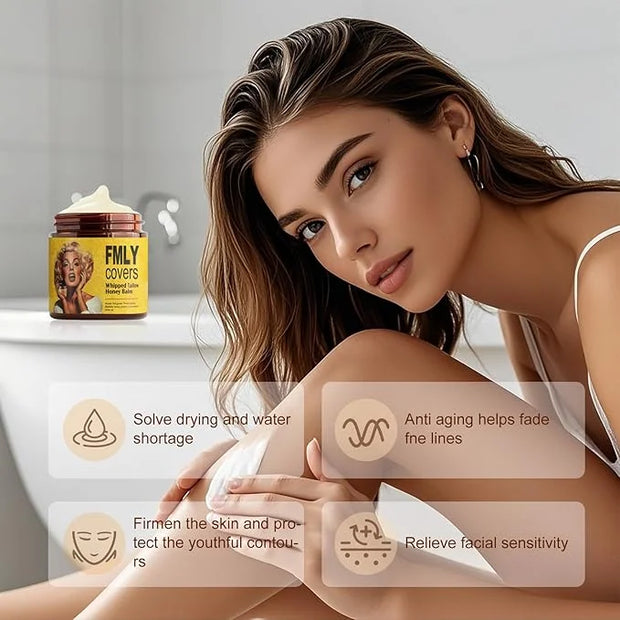 2025 New Beef Tallow For Skin, Grass Fed Tallow Face Body Moisturizer, Nourish and Soothe Dry Skin - Product Image