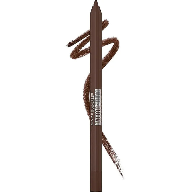 Maybelline TattooStudio Long-Lasting Sharpenable Eyeliner Pencil, Glide on Smooth Gel Pigments with 36 Hour Wear, Waterpro...