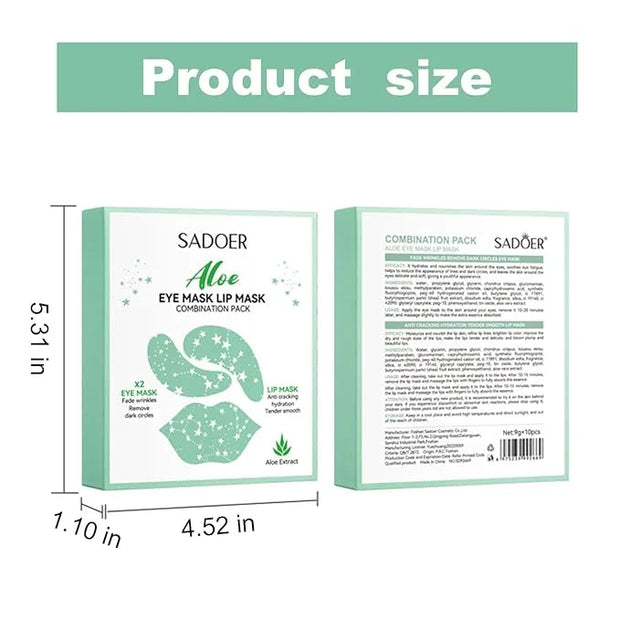 Under Eye Patches,Moisturizing Lip and Eye Mask,Reduce Wrinkles Puffy & Bags,refining lip lines, Anti Aging Moisturizer Fo...