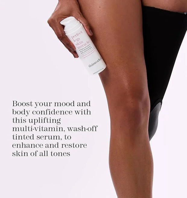 This Works Perfect Legs Skin Miracle | Tinted Serum for Radiant, Even-Toned Legs | Enriched with Vitamin C & E for Nourish...