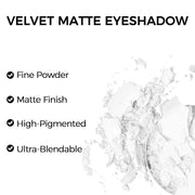 Erinde White Matte Eyeshadow Palette, Single White Pressed Powder Eye Shadow, Ultra-Blendable, Pigmented Color, Long Lasti...