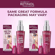 Retinol Anti-Aging Eye Stick – Hydrates, Firms, Brightens, and Smooths Fine Lines 6X Super Serum – Unique, Intensive Formu...