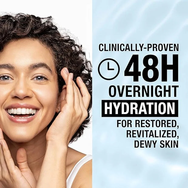 Neutrogena Hydro Boost Night Pressed Serum, Hyaluronic Acid Face Moisturizer for Normal to Extra Dry Skin, Delivers Overni...