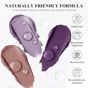 3PCS Cream Eyeshadow Stick Set,Pro Longwear Purple Eye Shadow Sticks Pencil Crayon-Grape Glam - Product Image