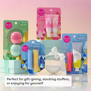 eos Holiday Lip Balm Gift- Strawberry Cheer, Candy Cane Swirl & Vanilla Toffee, Stocking Stuffers, All-Day Moisture Lip Ca...