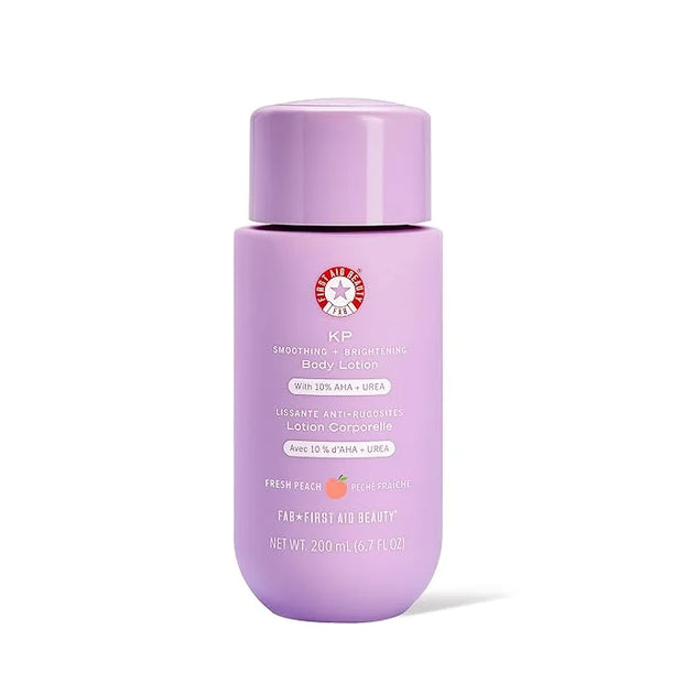 First Aid Beauty - KP Smoothing + Brightening Body Lotion with 10% AHA, Lactic Acid, Urea + Colloidal Oatmeal, Exfoliate +...