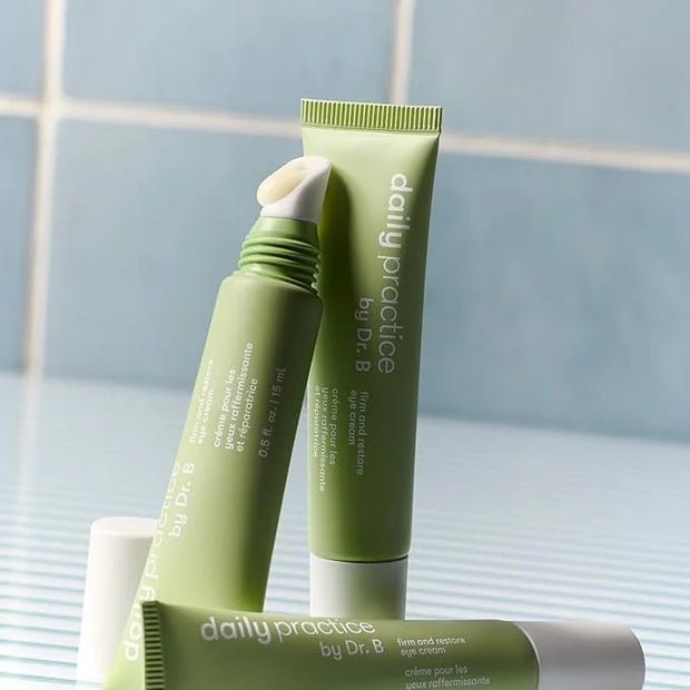 by Dr. B Firm and Restore Eye Cream, Lightweight Eye care for Dark Circles, Puffiness & Fine Lines with Peptides and Hyalu...