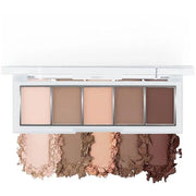 evpct 5Colors Matte Nude Eye Shadow Palette Makeup for Older Women, Nude Pink Brown Cocoa Neutral Matte Smokey Cream Mini ...