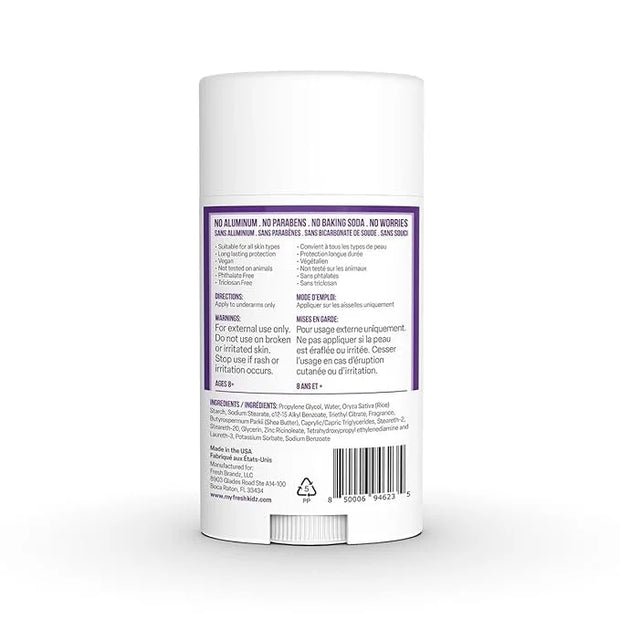 Fresh Kidz Body Wash 16.9 fl.oz. and Stick Deodorant 2.65 oz for Kids and Teens - Girls "Purple" Set - Product Image
