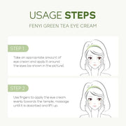 AKARY Green Tea Eye Care Cream Eliminate Eye Bag Dark Circles Tea Leaf Extract Eye Cream for Nourishing Eye Areas & Tighte...